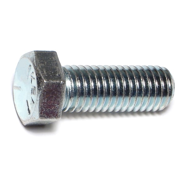 Midwest Fastener Grade 5, 9/16"-12 Hex Head Cap Screw, Zinc Plated Steel, 1-1/2 in L, 25 PK 00359 - main
